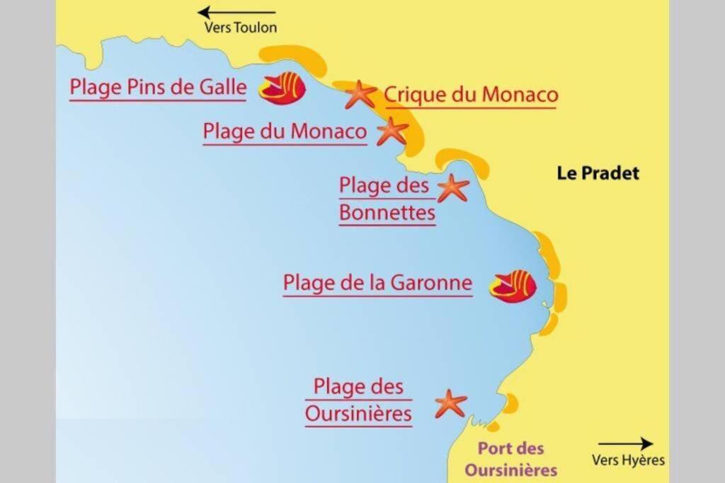 Un,Deux,Trois...Soleil Apartment Le Pradet Ngoại thất bức ảnh